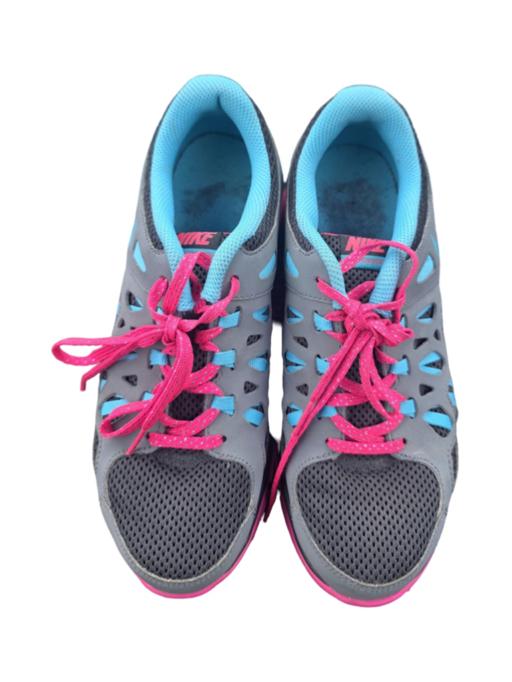 Women's Nike Dual Fusion Athletic Shoes Grey and Pink